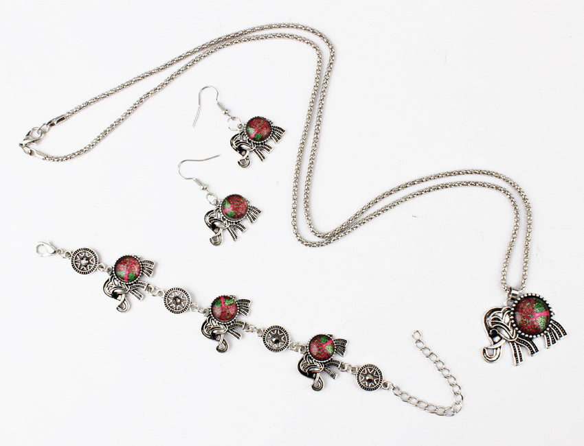 Wholesale Tree of Life Elephant Alloy Earrings